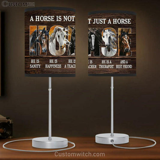 A Horse Is Not Just A Horse Table Lamb - He Is Sanity And A Best Friend Table Lamb Prints - Christian Lamb Gift - Religious Home Decor