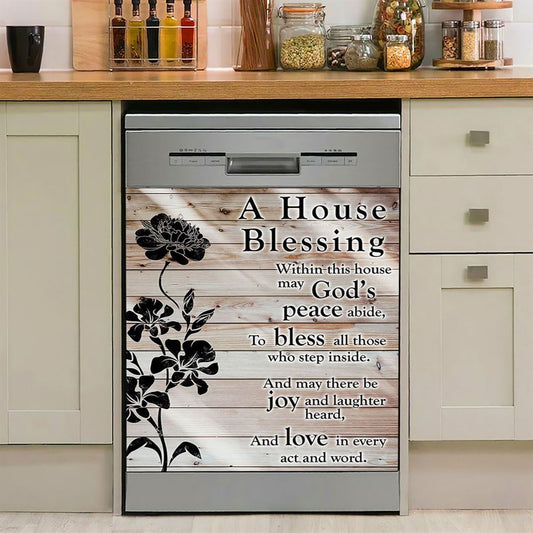 A House Blessing Dishwasher Cover, Religious Housewarming Gifts For Women Pastor Minister