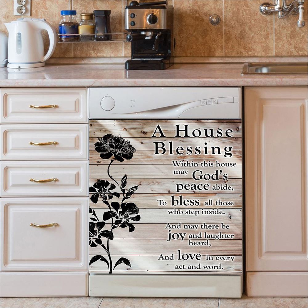 A House Blessing Dishwasher Cover, Religious Housewarming Gifts For Women Pastor Minister