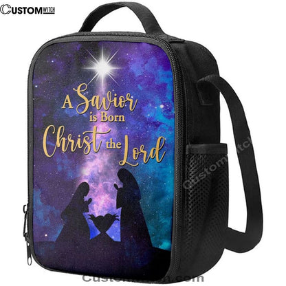 A Savior Is Born Christ The Lord Christian Christmas Lunch Bag, Christian Lunch Bag For School, Picnic, Religious Lunch Bag