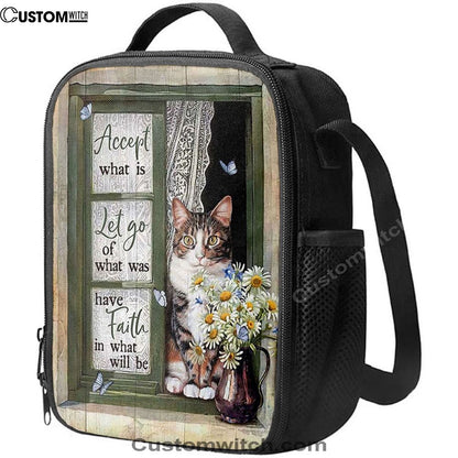 Accept What Is Let Go Lunch Bag, Christian Lunch Bag For School, Picnic, Religious Lunch Bag