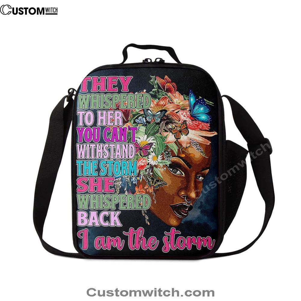 African American Black Lunch Bag, Christian Lunch Bag For School, Picnic, Religious Lunch Bag