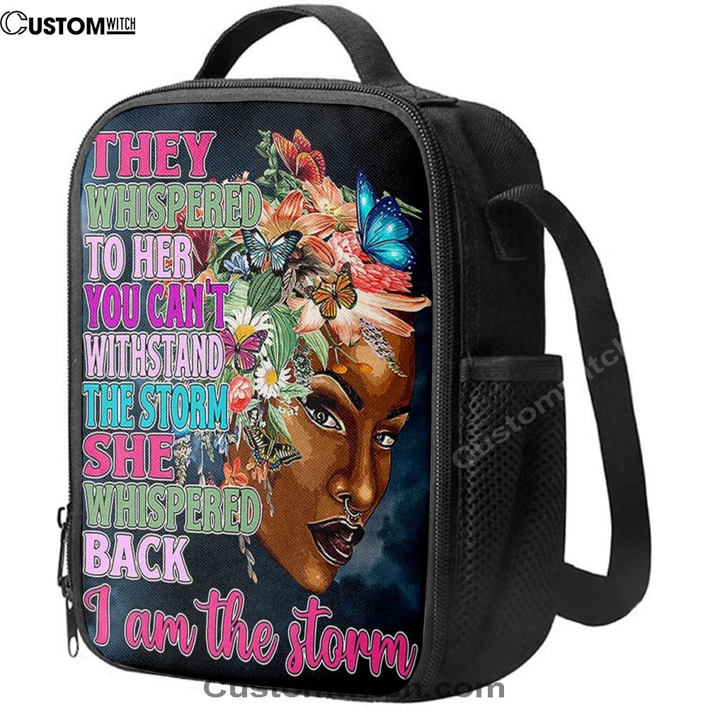 African American Black Lunch Bag, Christian Lunch Bag For School, Picnic, Religious Lunch Bag