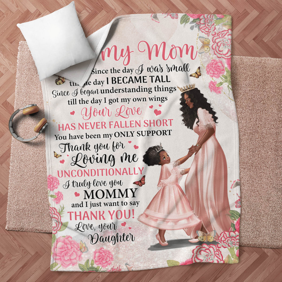 African American Since The Day I Was Small Daughter To Mom Mother's Day Gift, Birthday Gift