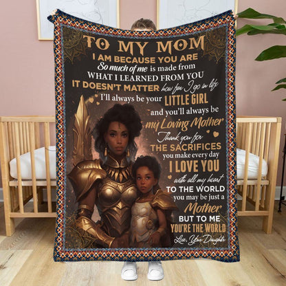 African American Thanks For The Sacrifices You Make Every Day Blanket, Birthday Gift