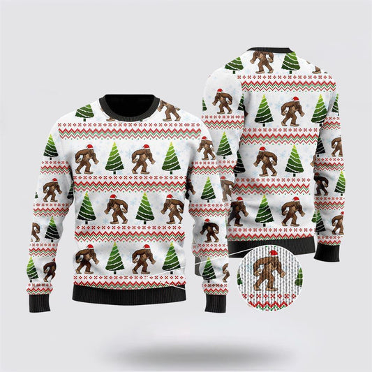 Amazing Bigfoot Ugly Christmas Sweater, Best Gift For Christmas, Bigfoot Crewneck Sweater, Christmas Winter Fashion
