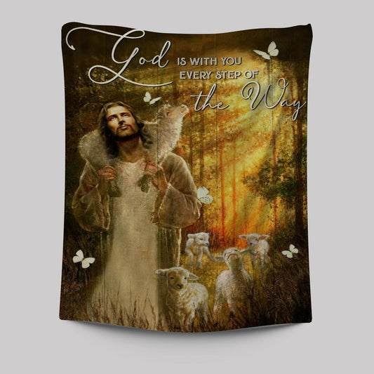 Amazing Forest God Is With You Every Step Of The Way Tapestry