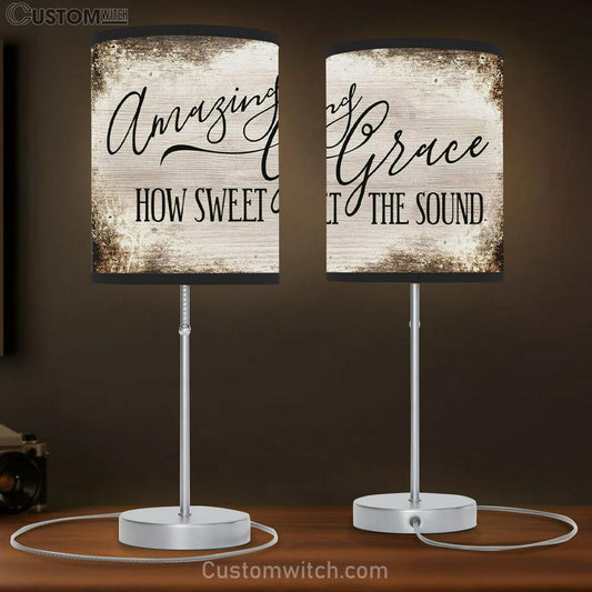 Amazing Grace Lamb Gift - Christian Table Lamb Gift - Christian Bedroom Decor