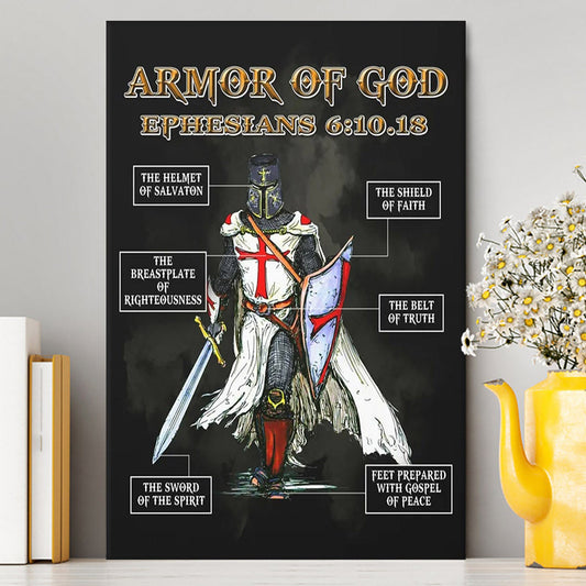 Amor Of God Warrior Of Christ Canvas Wall Art - Christian Home Decor - Religious Art