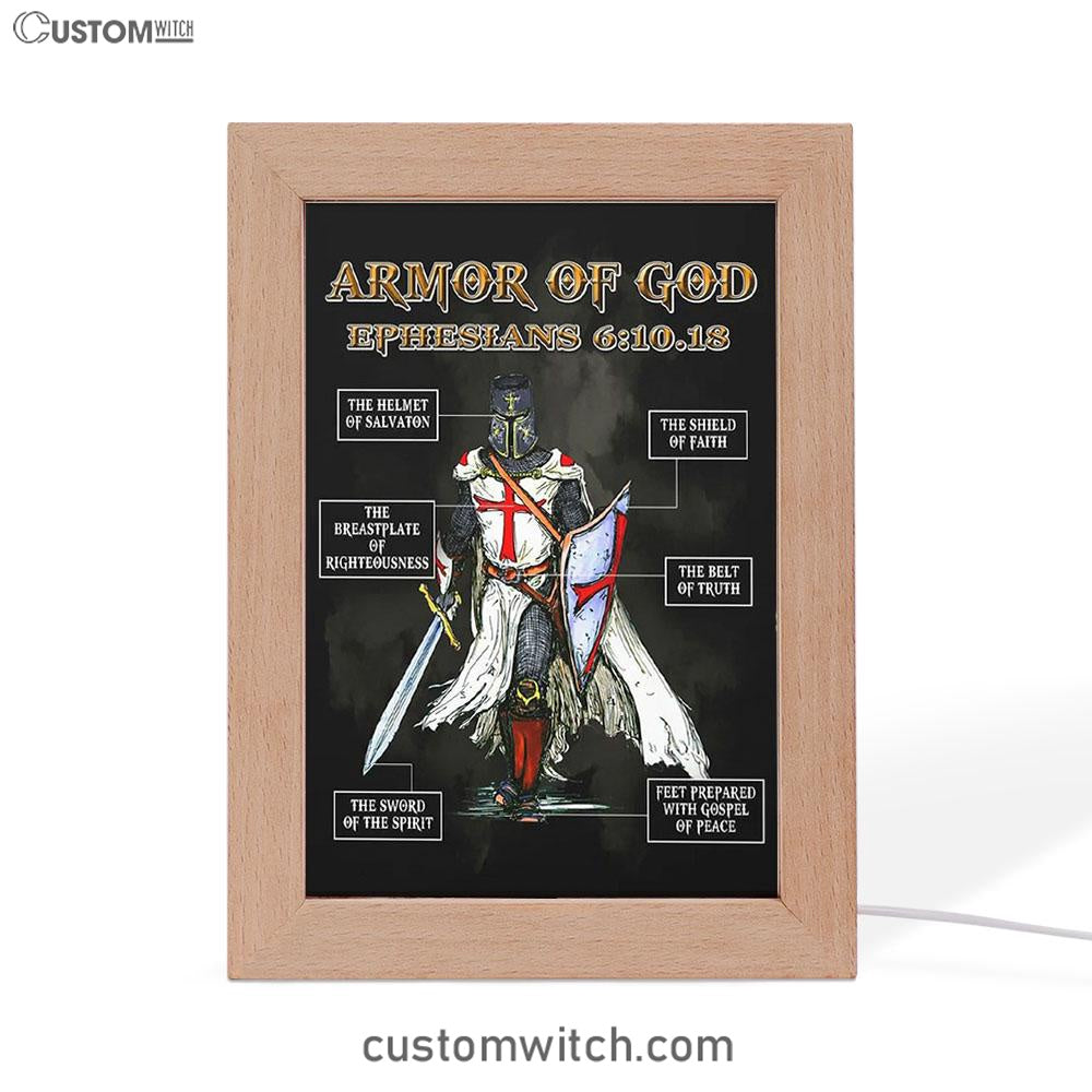 Amor Of God Warrior Of Christ Frame Lamp Art - Christian Home Decor - Religious Art