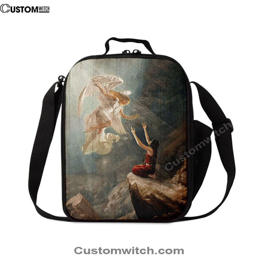Angel The Way To Heaven Lunch Bag, Christian Lunch Bag For School, Picnic, Religious Lunch Bag