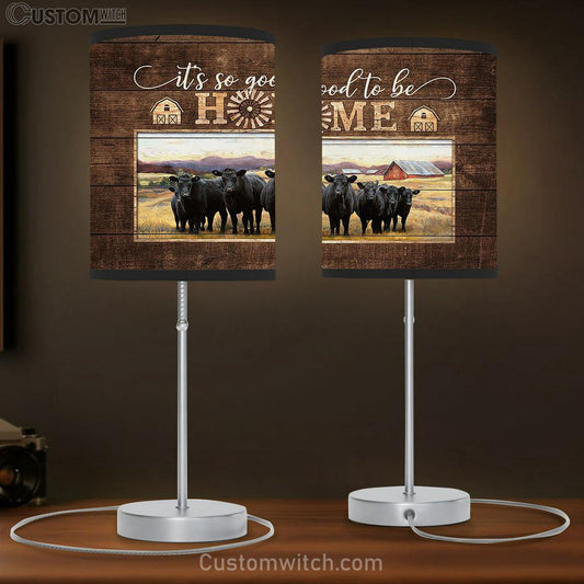 Angus Aberdeen It's so good to be home Table Lamb Gift - Bible Verse Table Lamb - Religious Bedroom Decor