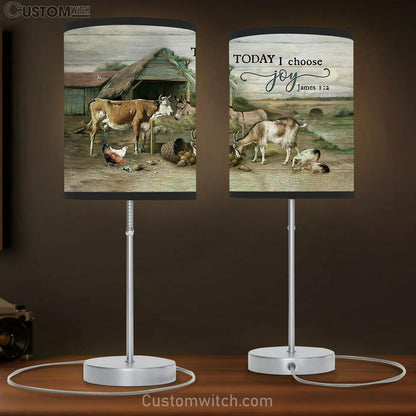 Animal farm Today I choose Table Lamb Gift - Bible Verse Table Lamb - Religious Bedroom Decor