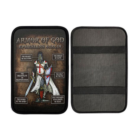 Armor Of God Car Center Console Cover, Christian Car Interior Accessories