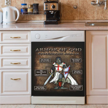 Armor Of God Dishwasher Cover, Christian Home Decor, Religious Kitchen Decor