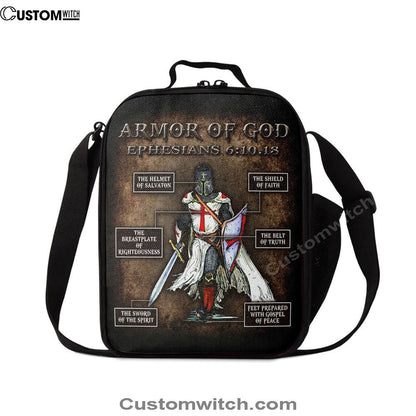 Armor Of God Lunch Bag, Christian Lunch Bag For School, Picnic, Religious Lunch Bag