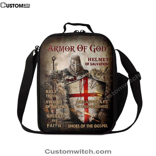 Armor Of God Warrior Lunch Bag, Christian Lunch Bag For School, Picnic, Religious Lunch Bag