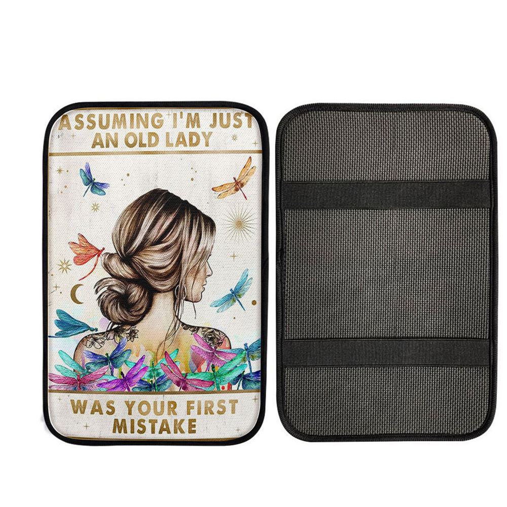 Assuming I'm Just An Old Lady Car Armrest Pad Car Armrest Pad - 40th 50th 60th 70th Birthday Gift For Women Bff, Grandmother Gift