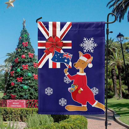 Australia Christmas Kangaroo Claus Merry Christmas Flag, Christmas Garden Flag, Home Decor Accessories, Christmas Outdoor Decor Ideas