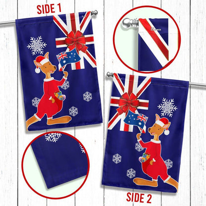 Australia Christmas Kangaroo Claus Merry Christmas Flag, Christmas Garden Flag, Home Decor Accessories, Christmas Outdoor Decor Ideas