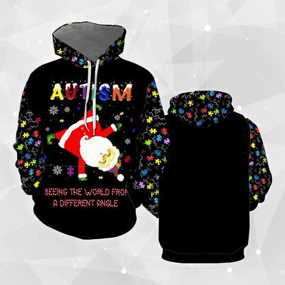 Autism Awareness Christmas All Over Print 3D Hoodie For Men & Women, Christmas Hoodie Cute, Christmas Gift, Christmas Fashion