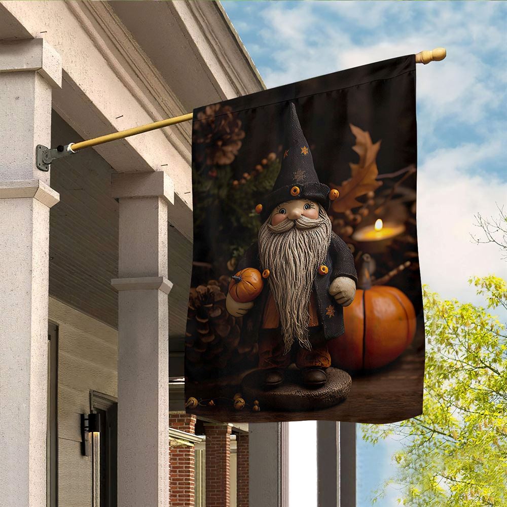 Autumn Gnome's Festive Feast Flag, Christmas Garden Flag, Home Decor Accessories, Christmas Outdoor Decor Ideas