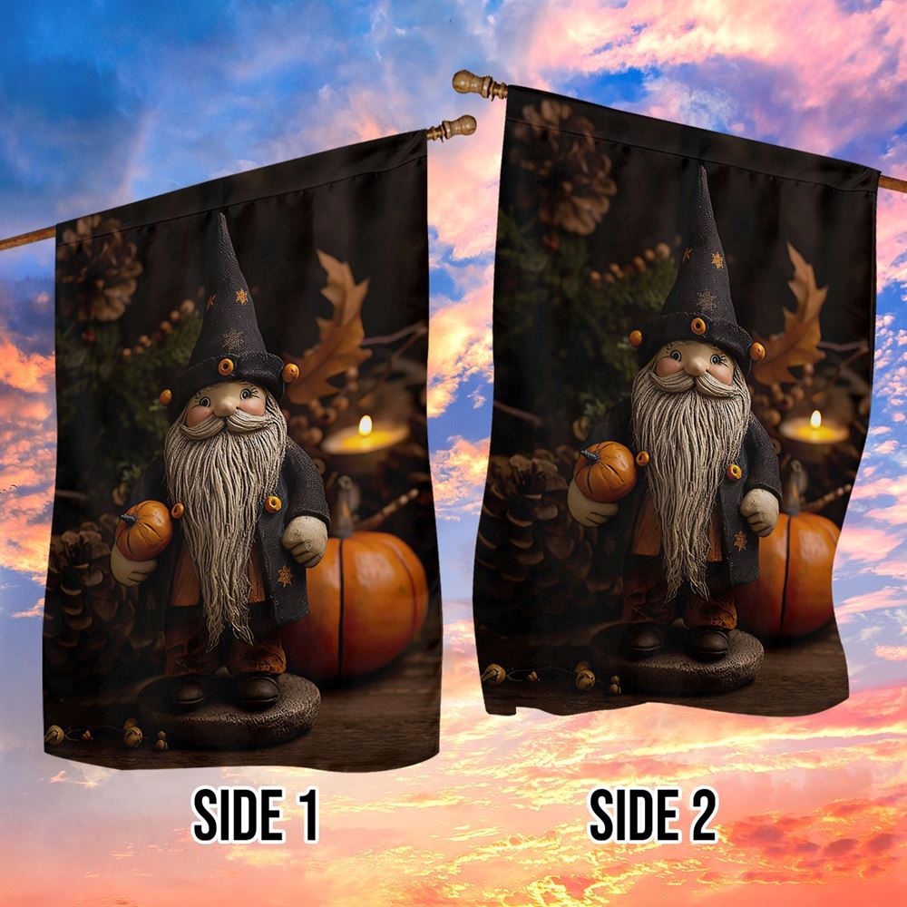 Autumn Gnome's Festive Feast Flag, Christmas Garden Flag, Home Decor Accessories, Christmas Outdoor Decor Ideas