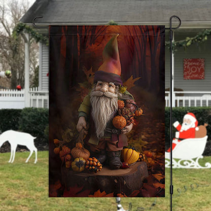 Autumn Gnome's Harvest Celebration Flag, Christmas Garden Flag, Home Decor Accessories, Christmas Outdoor Decor Ideas