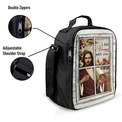 Autumn Season Cardinals Lunch Bag, Christian Lunch Bag For School, Picnic, Religious Lunch Bag