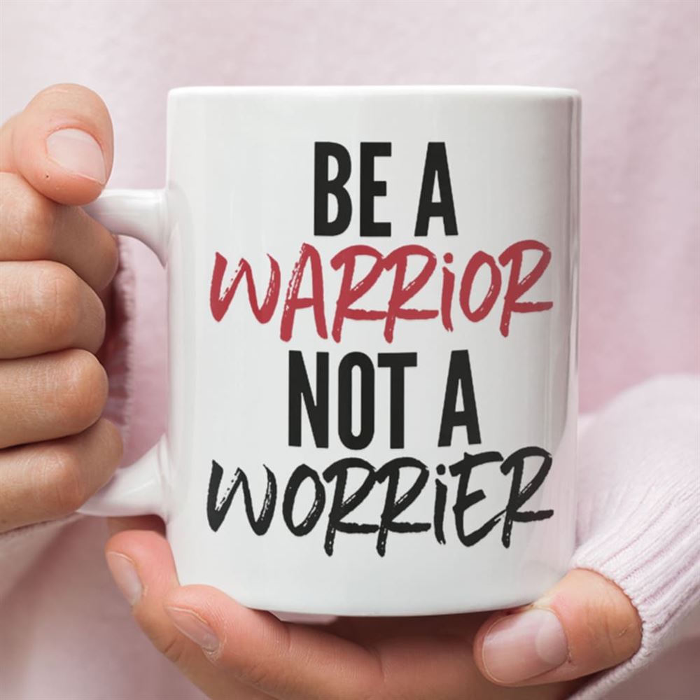 Be A Warrior Not A Worrier, Christian Coffee Mug, Christian Mug, Bible Mug, Faith Gift, Encouragement Gift