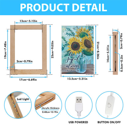 Be Joyful Always 1 Thessalonians 516 Bible Verse Decor Art - Bible Verse Decor - Scripture Art