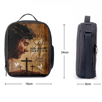 Be Still And Know That I Am God, Christian Lunch Bag For School, Picnic, Religious Lunch Bag