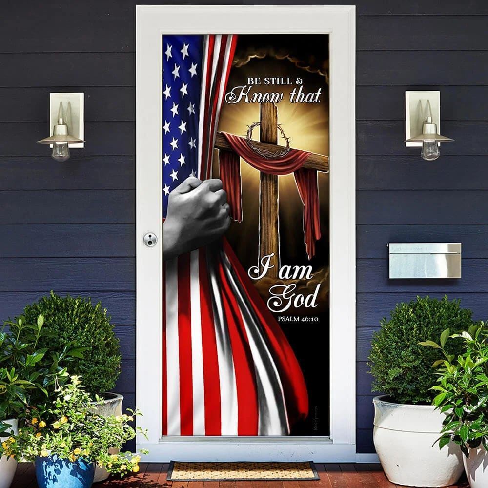 Be Still And Know That I Am God Door Cover, Christian Door Decor, Door Christian Church, Christian Door Plaques