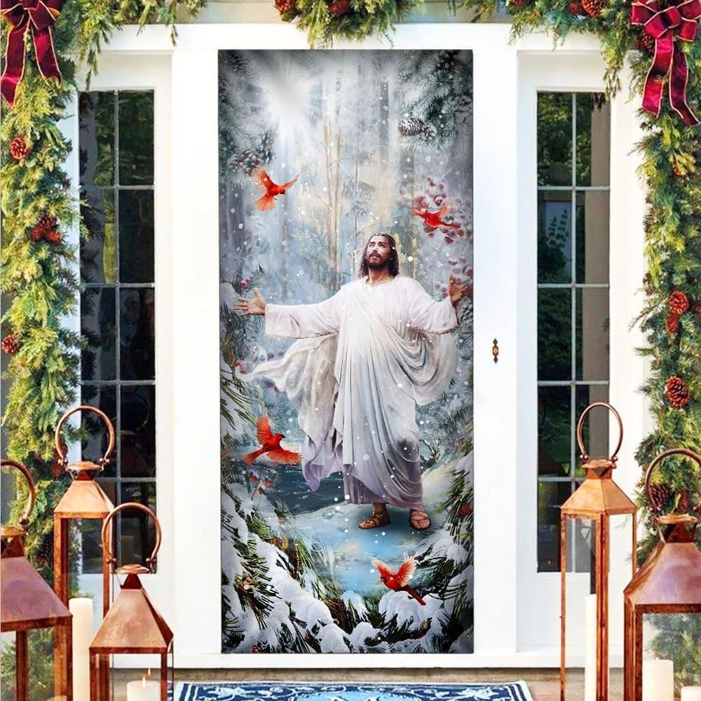 Be Still And Know That I Am God, Jesus Christmas American Door Cover, Christian Door Decor, Door Christian Church, Christian Door Plaques