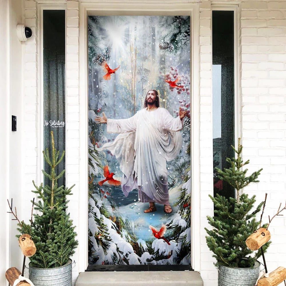 Be Still And Know That I Am God, Jesus Christmas American Door Cover, Christian Door Decor, Door Christian Church, Christian Door Plaques