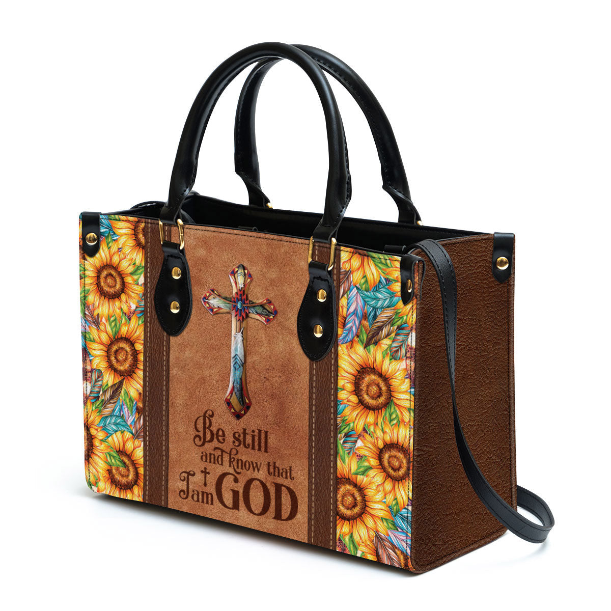 Be Still And Know That I Am God, Pretty Leather Bag, Christian Pu Leather Bags For Women