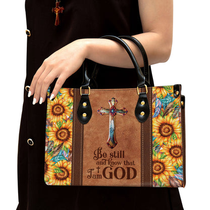 Be Still And Know That I Am God, Pretty Leather Bag, Christian Pu Leather Bags For Women
