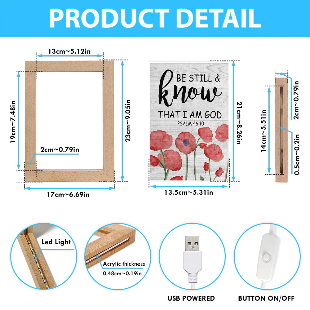 Be Still And Know That I Am God Psalm 4610 Bible Verse Decor Art - Bible Verse Decor - Scripture Art