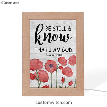 Be Still And Know That I Am God Psalm 4610 Bible Verse Decor Art - Bible Verse Decor - Scripture Art