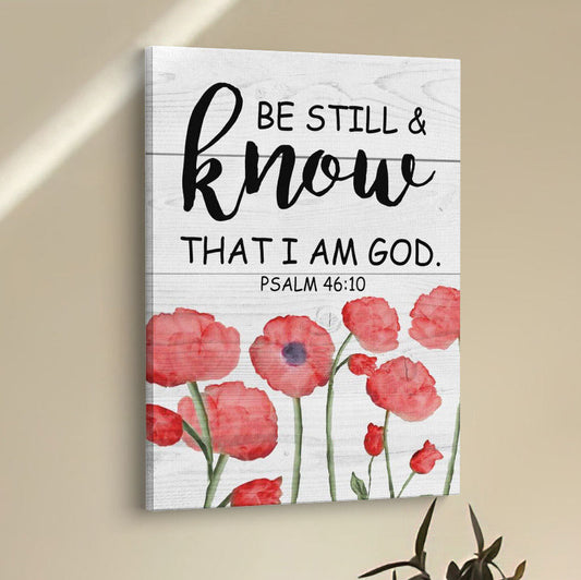 Be Still And Know That I Am God Psalm 4610 Bible Verse Wall Decor Art - Bible Verse Wall Decor - Scripture Wall Art