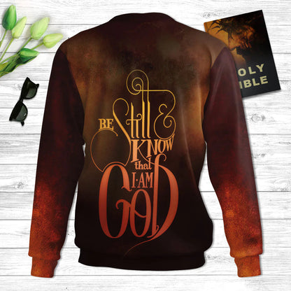 Be Still And Know That I Am God Ugly Christmas Sweater - Christian Unisex Sweater - Religious Christmas Gift