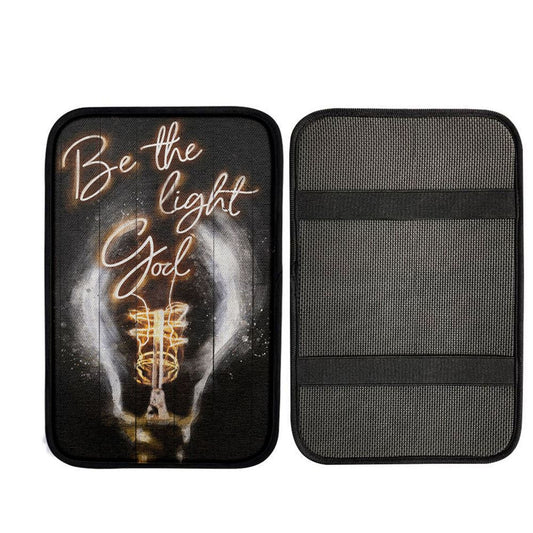 Be The Light God Car Center Console Cover, Christian Car Armrest Cover