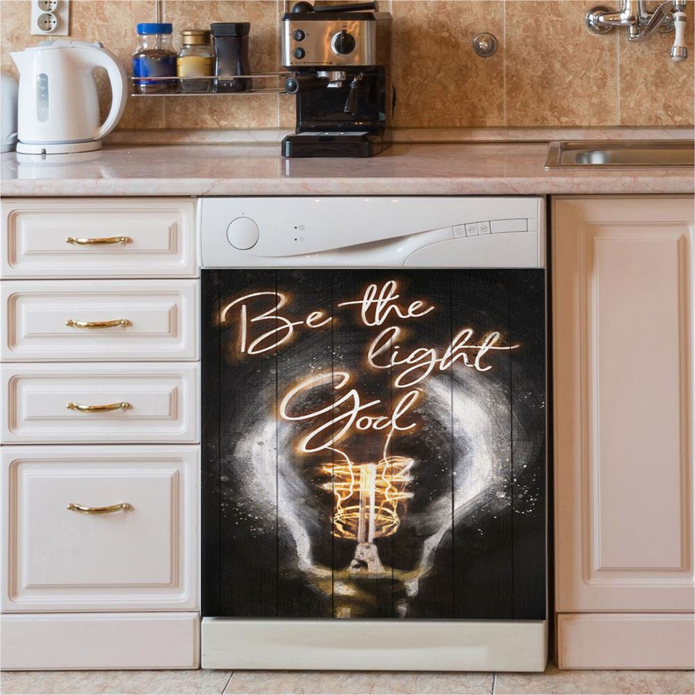 Be The Light God Dishwasher Cover, Christian Dishwasher Magnet Cover, Religious Kitchen Decor