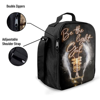 Be The Light God Lunch Bag, Christian Lunch Bag For School, Picnic, Religious Lunch Bag