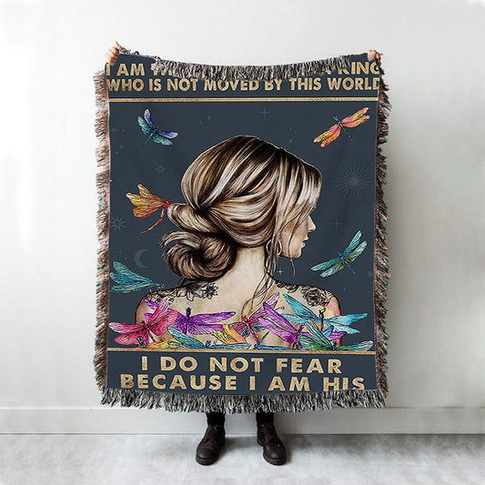 Be Yourself Woven Boho Blanket - Encouragement Gifts For Women - Decorations For Girls Bedroom, Teens Room