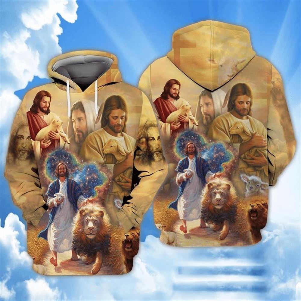 Beautiful Art Love Jesus God 3D Hoodie For Man And Women, Jesus Printed 3D Hoodie
