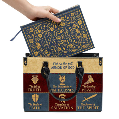 Beautiful Christian Leather Bag, The Belt Of Truth, Christian Pu Leather Bags For Women