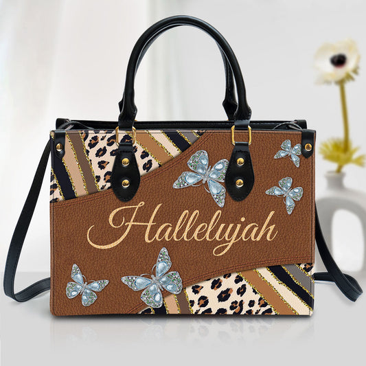 Beautiful Hallelujah Leather Bag, Christian Pu Leather Bags For Women