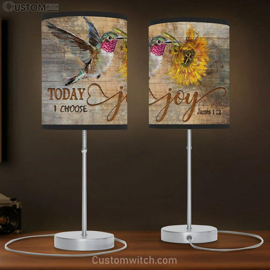 Beautiful Hummingbird, Amazing Sunflower, Cross, Today I Choose Joy Table Lamb