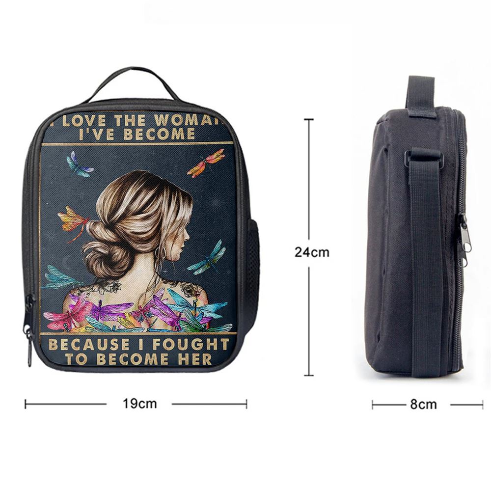 Because I Fought To Become Her Lunch Bag, Christian Lunch Bag For School, Picnic, Religious Lunch Bag